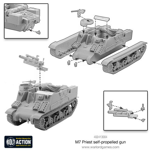 Achtung Panzer!: British Tanks - M7 Priest self-propelled gun
