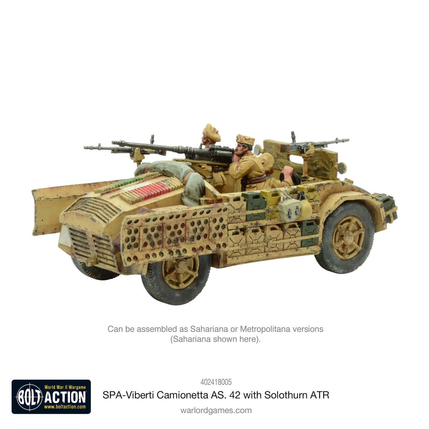 Bolt Action: SPA-Viberti Camionetta AS. 42 with Solothurn ATR