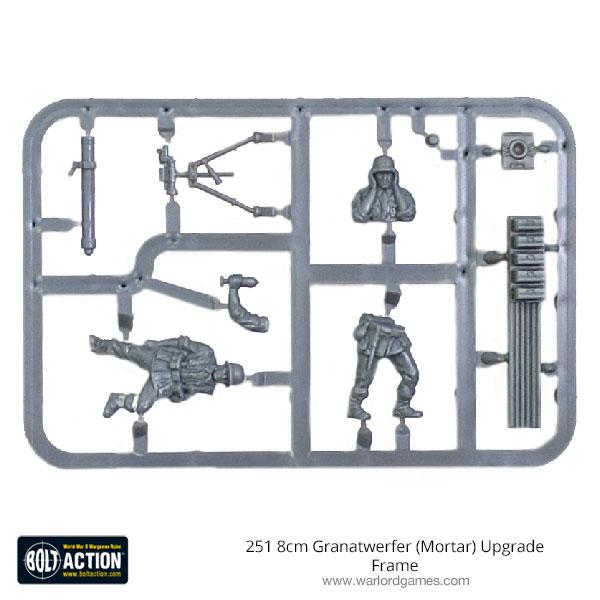 Bolt Action: German - 251 8cm Granatwerfer (Mortar) Upgrade sprue