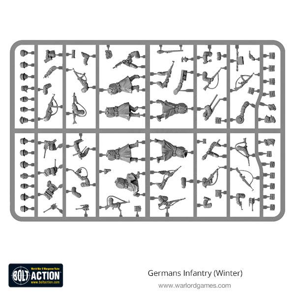 Bolt Action: German - German Infantry (Winter) Sprue