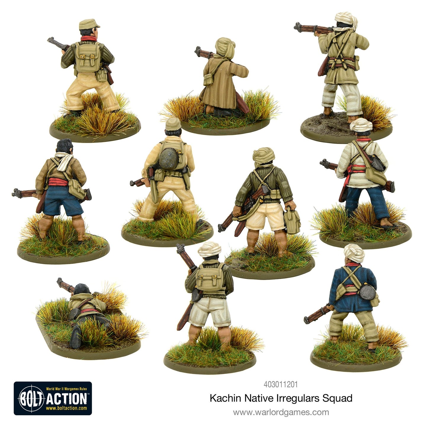 Bolt Action: Kachin Native Irregular Squad