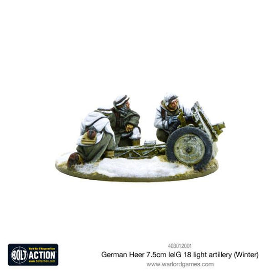 Bolt Action: German - German Heer 7.5cm leIG 18 light artillery (Winter)