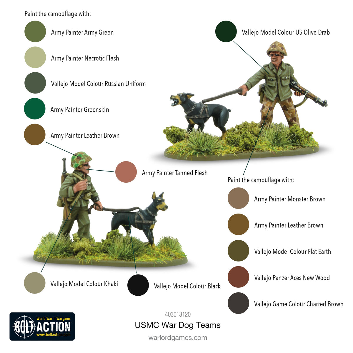 Bolt Action: USA - USMC War Dog Teams