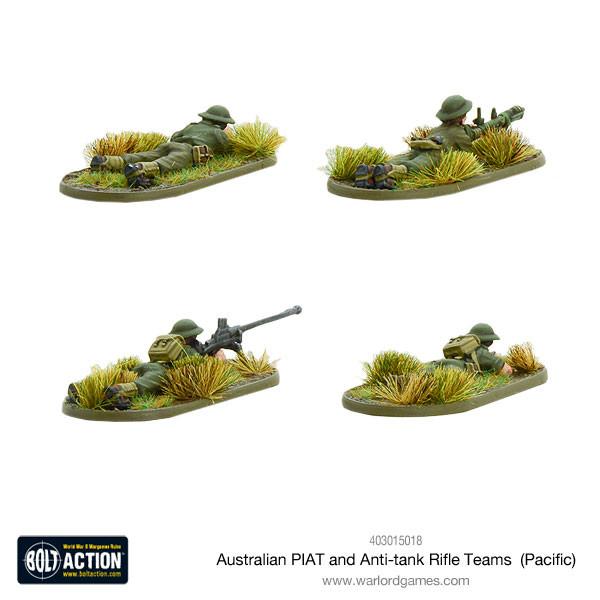 Bolt Action: Australian PIAT and anti-tank rifle teams (Pacific)