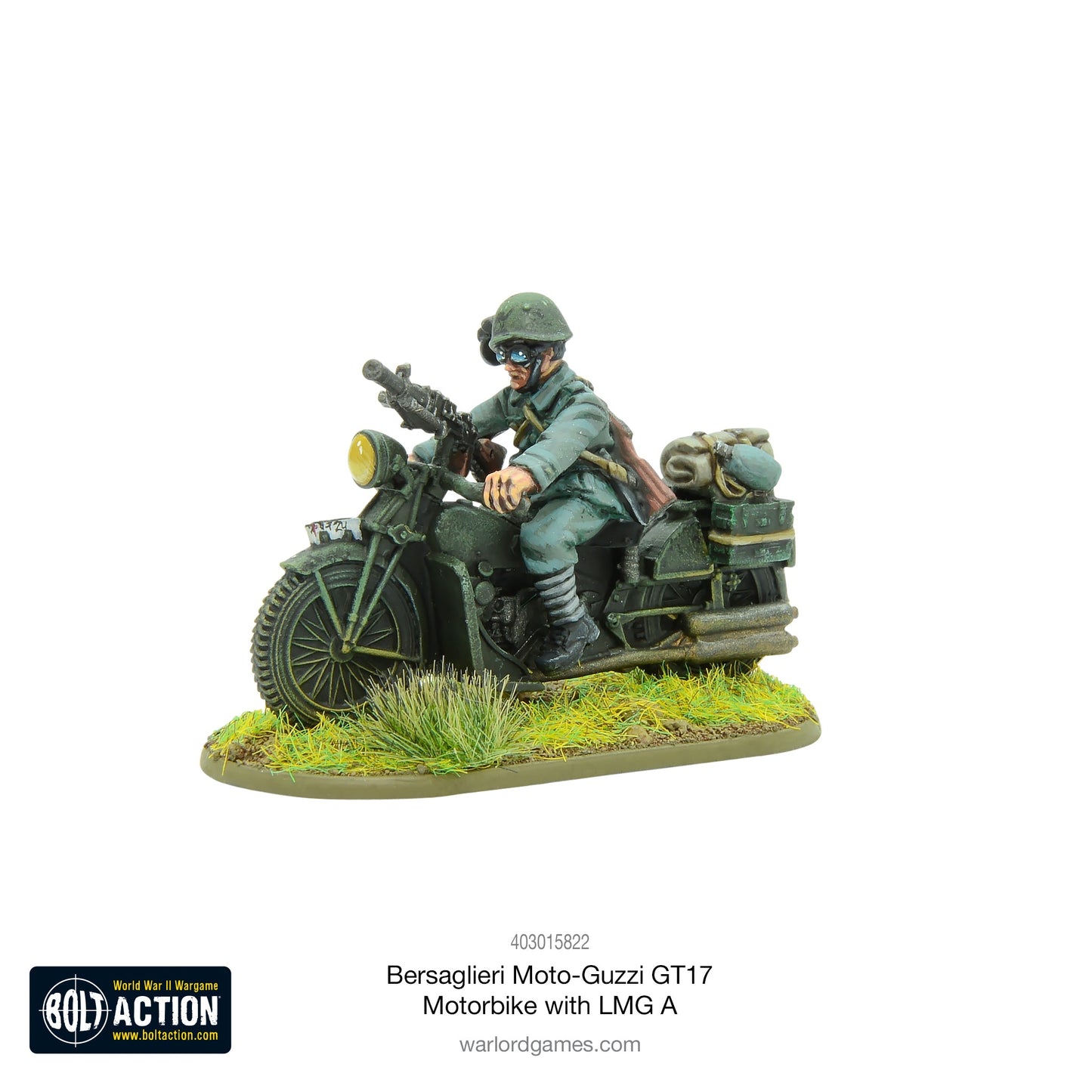 Bolt Action: Bersaglieri Moto-Guzzi GT17 Motorbike with LMG A