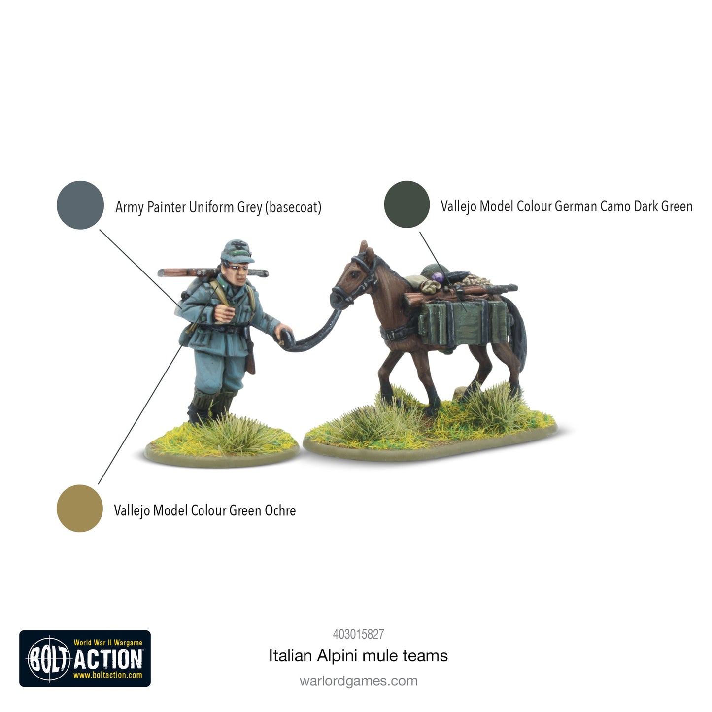 Bolt Action: Italian Alpini Mule Teams