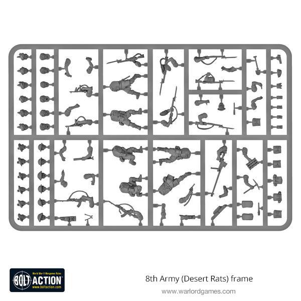 Bolt Action: 8th Army (Desert Rats) Sprue