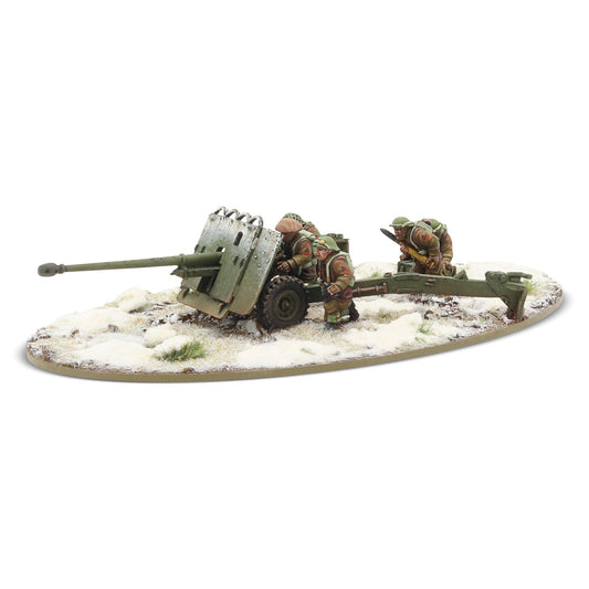 Bolt Action: 17 pdr anti-tank gun with British infantry (winter) crew