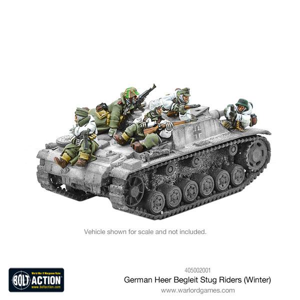 Bolt Action: German - German Heer Begleit Stug riders (Winter)