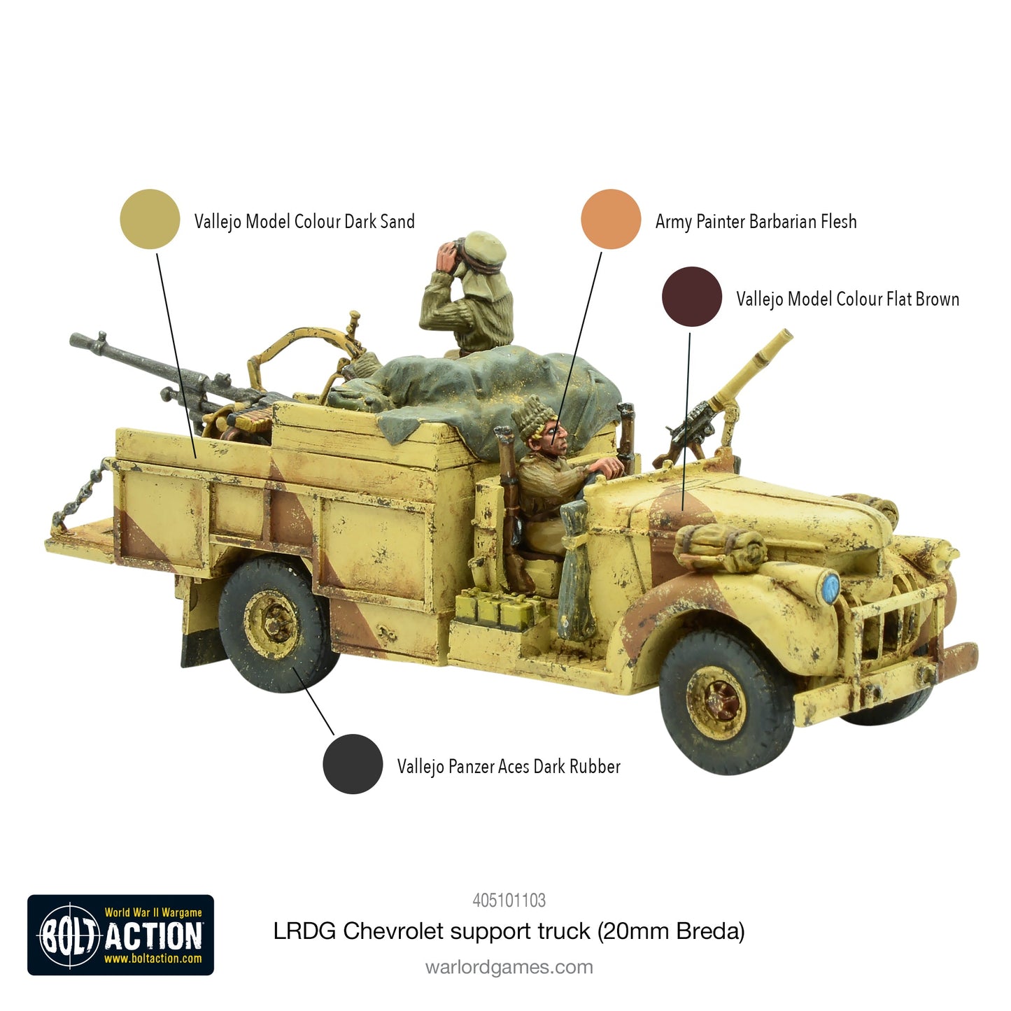Bolt Action: LRDG Chevrolet support truck (20mm Breda)