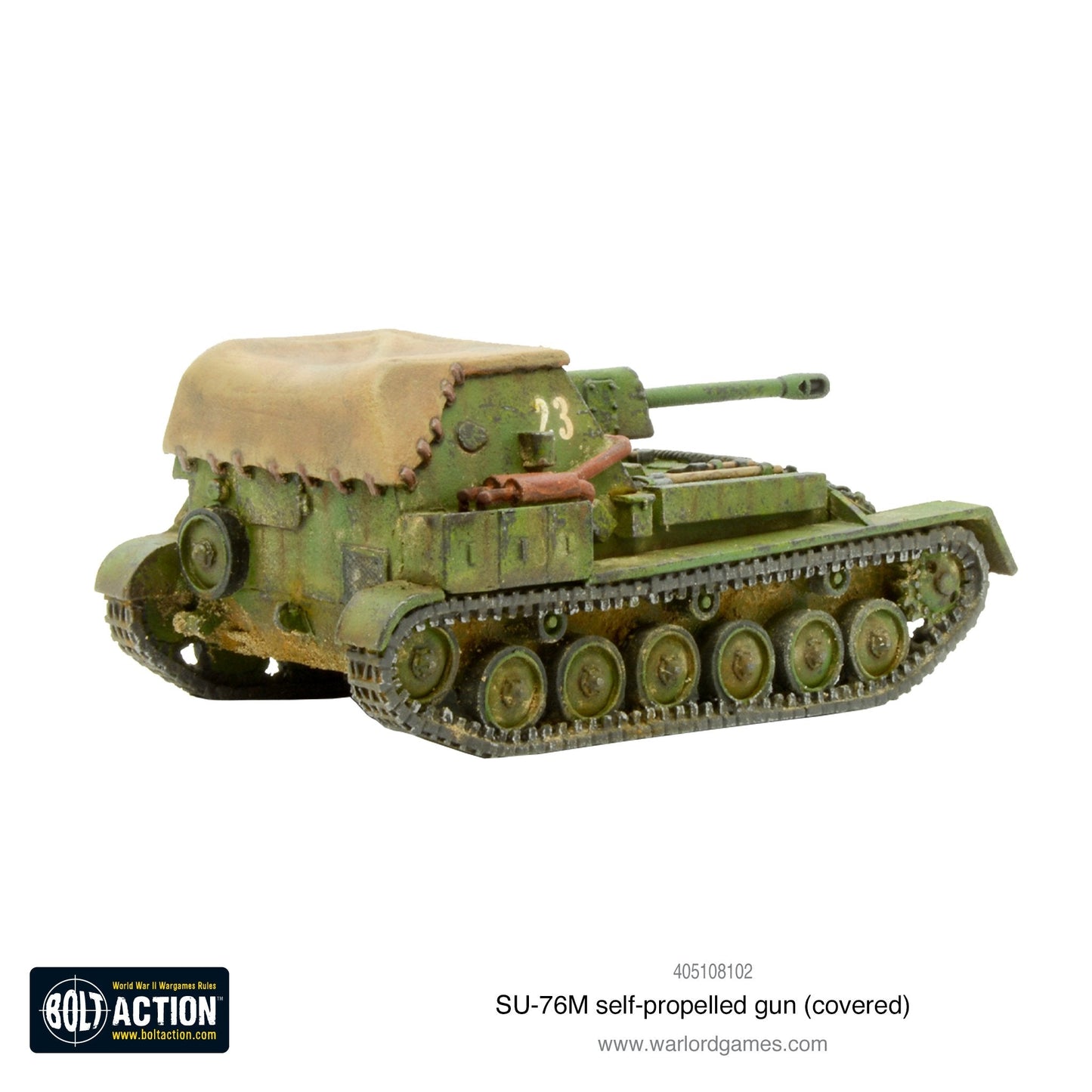 Achtung Panzer!: Soviet Tanks - SU-76M self-propelled gun (covered)