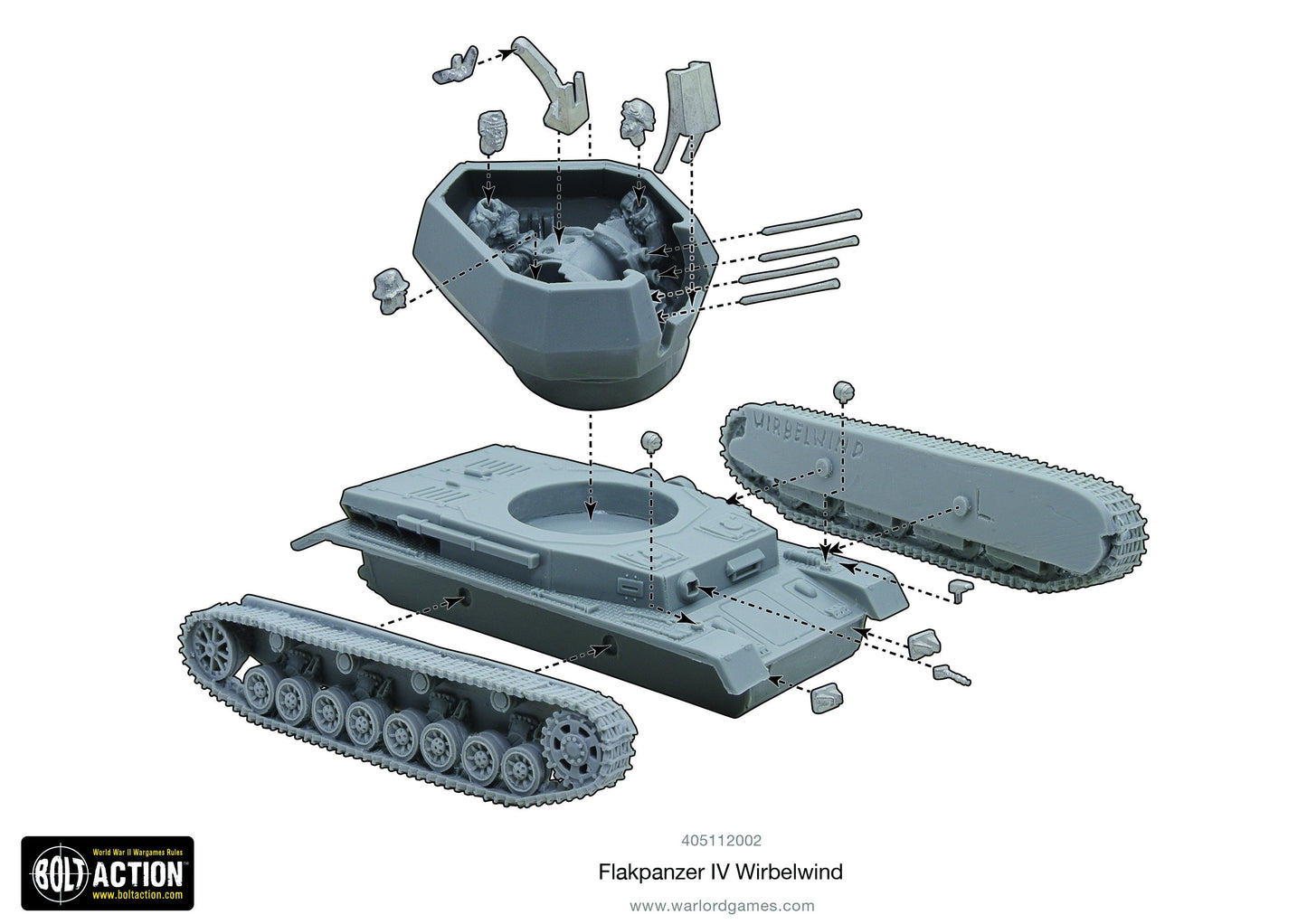 Bolt Action: German - Flakpanzer IV Wirbelwind (resin)