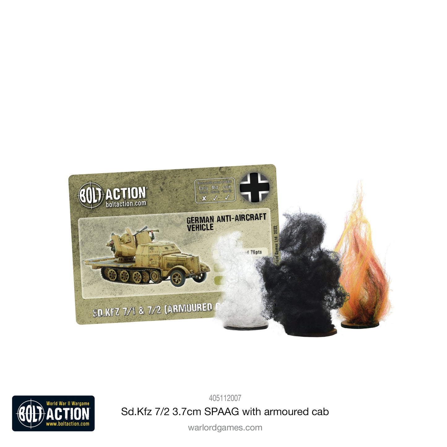 Bolt Action: German - Sd.Kfz 7/2 3.7cm SPAAG with armoured cab