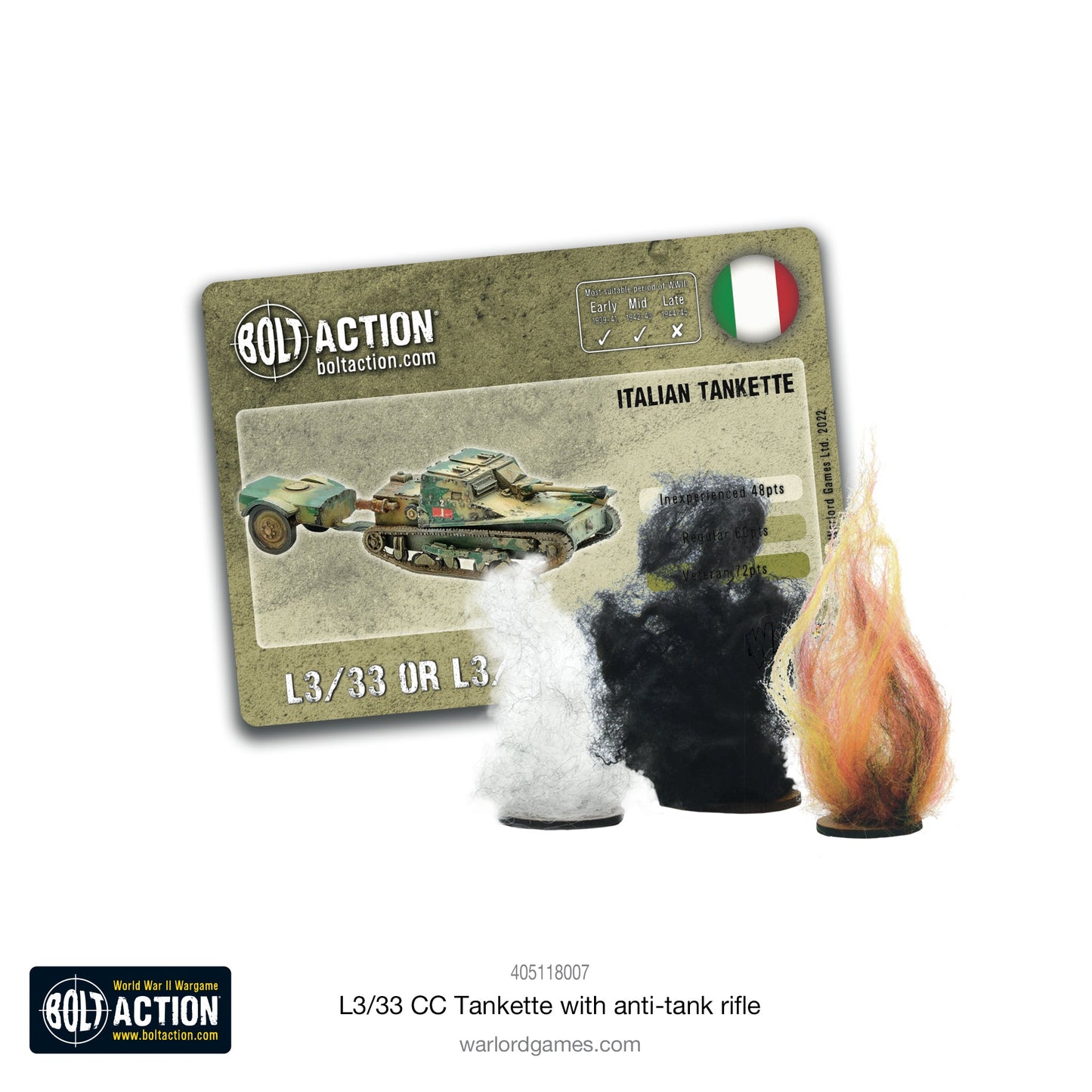 Bolt Action: L3/33 CC Tankette with anti-tank rifle