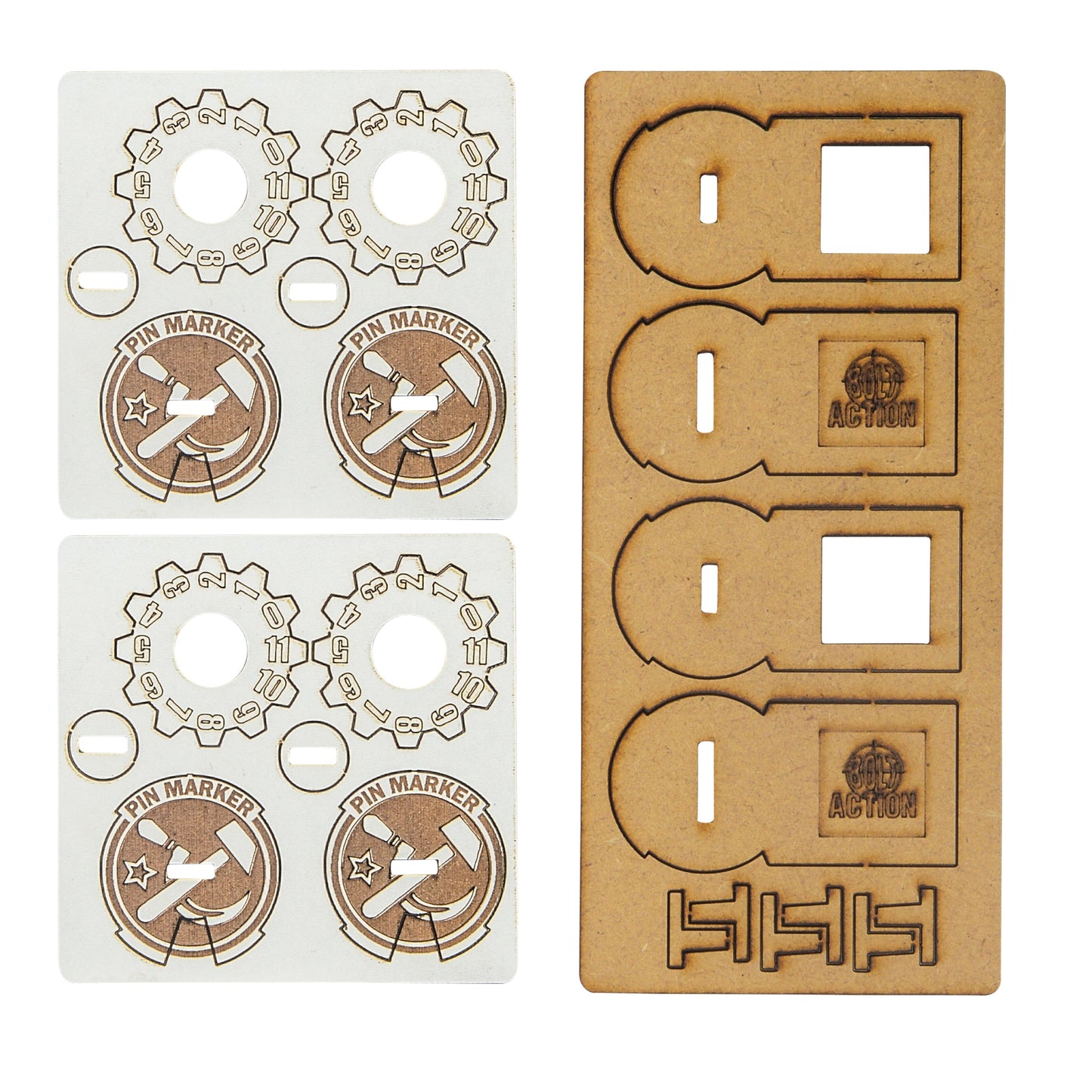Bolt Action: MDF Unit Pin Markers - Soviet Union