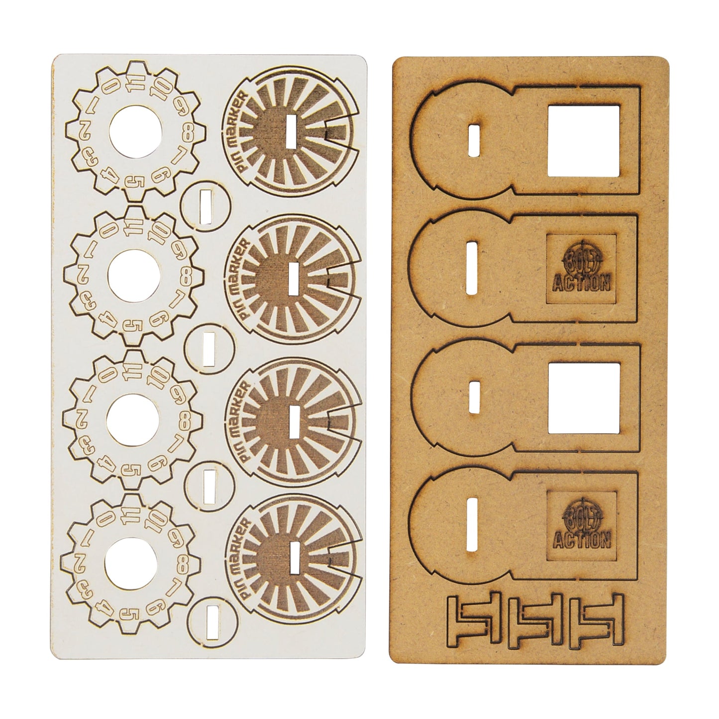 Bolt Action: Japan - MDF Unit Pin Markers - Japan