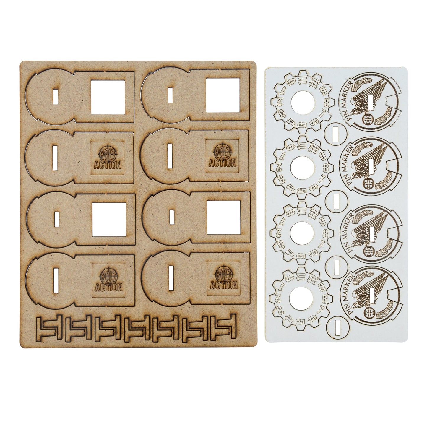Bolt Action: German - MDF Unit Pin Markers - Fallschirmjäger