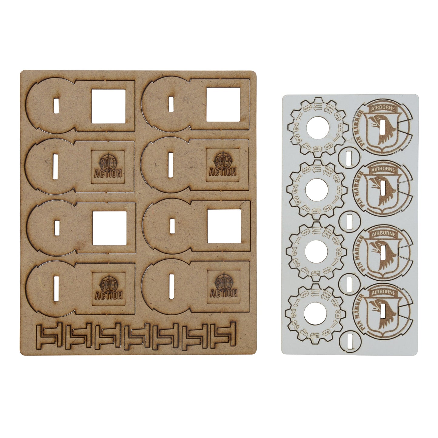 Bolt Action: USA - MDF Unit Pin Markers - 101st American Airborne 'Screaming Eagles'