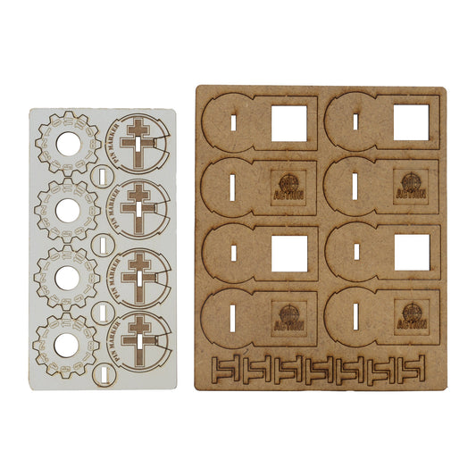 Bolt Action: MDF Unit Pin Markers - British 8th Army 'Desert Rats'