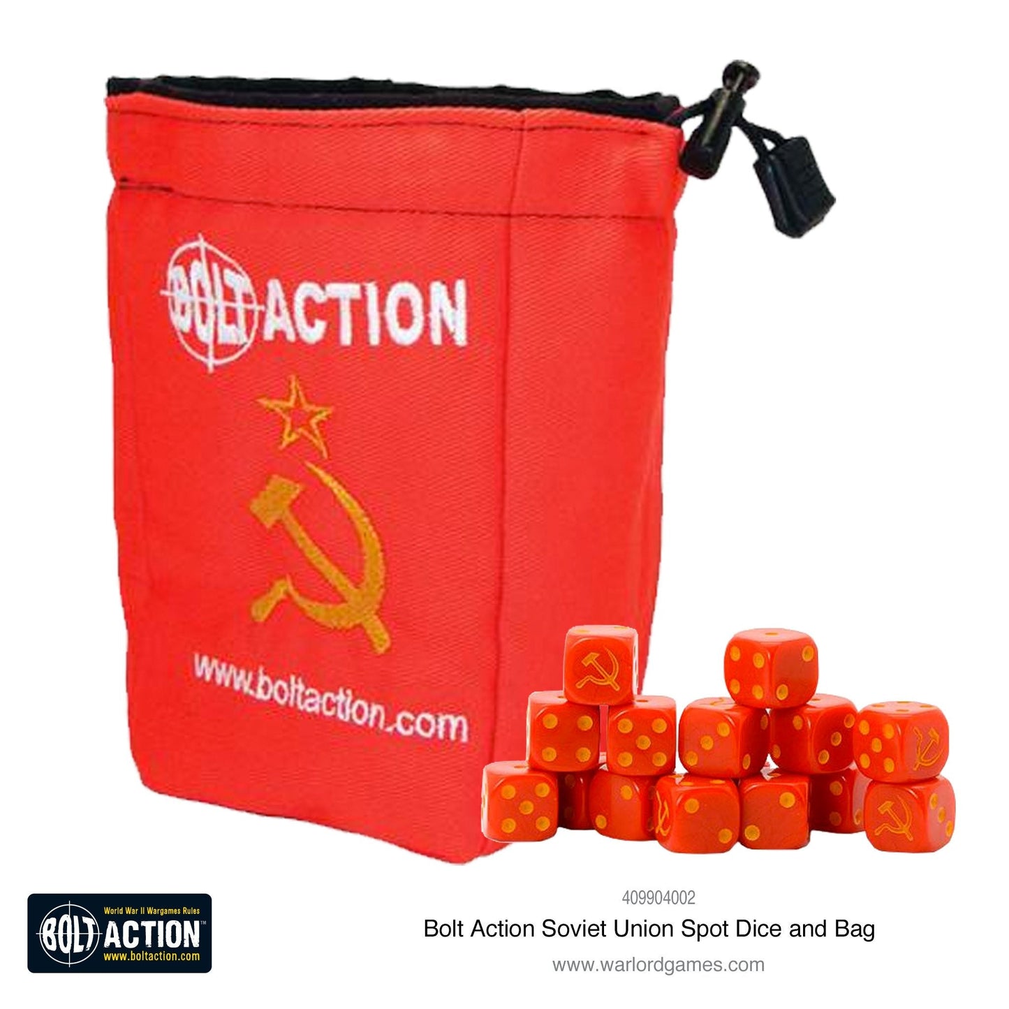 Bolt Action: Soviet Union D6 and dice bag
