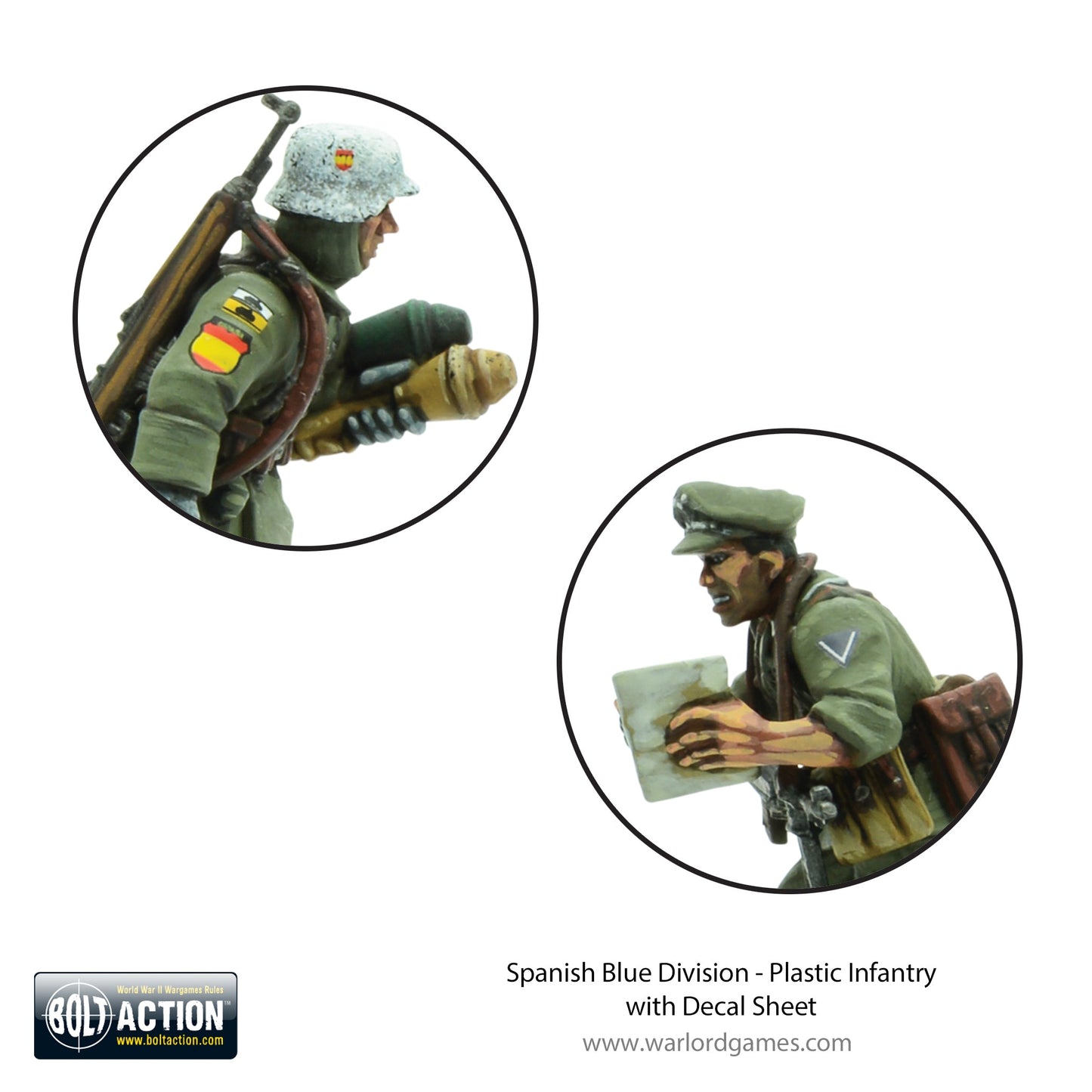 Bolt Action: German - Spanish Blue Division - Plastic Infantry with Decal Sheet