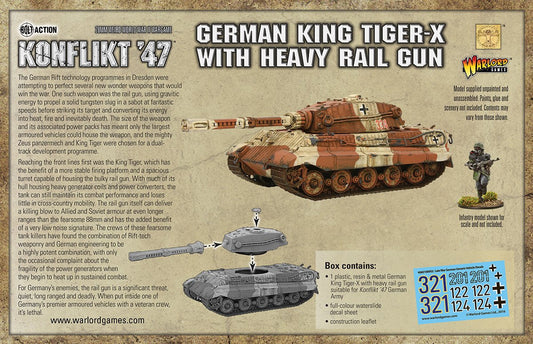 Konflikt '47: Axis - King Tiger-X with heavy rail gun