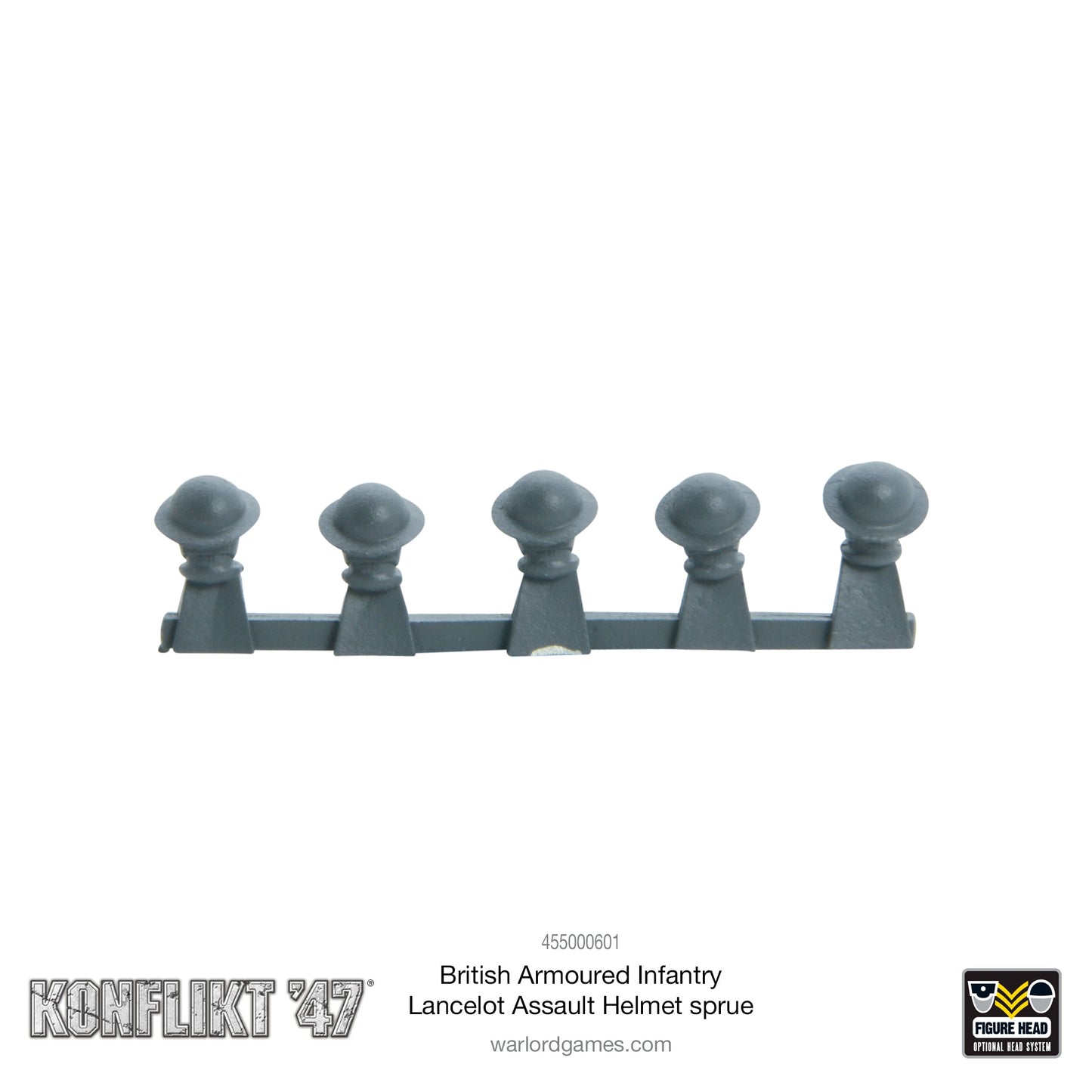 Konflikt '47: British Commonwealth - British Armoured Infantry Lancelot Assault Helmet sprue