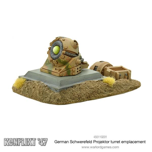 Konflikt '47: Axis - German Schwerefeld Projektor turret emplacement