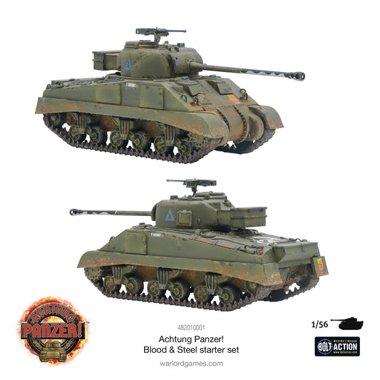 Achtung Panzer!: British Tanks - Blood & Steel starter set