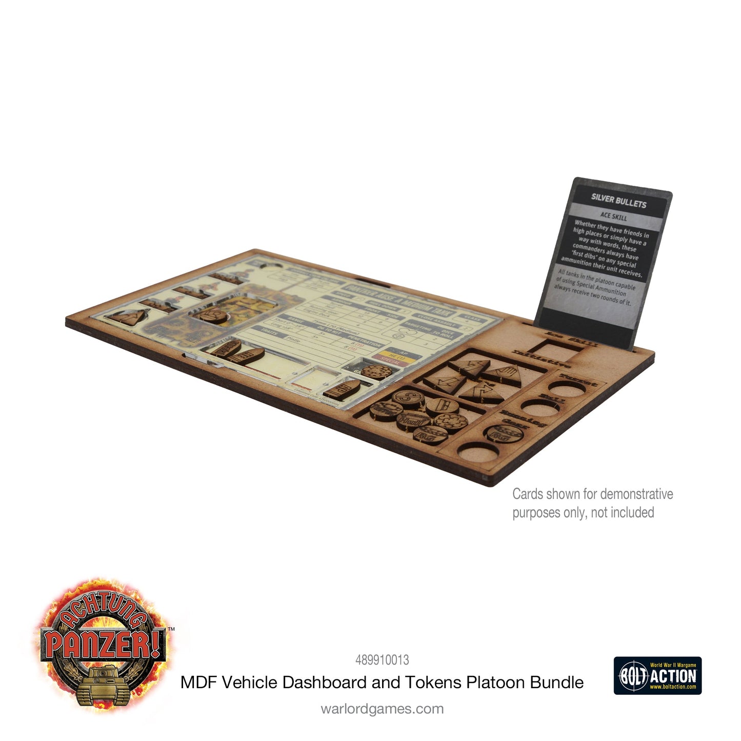 Achtung Panzer!: British Tanks - MDF Vehicle Dashboard and Tokens Platoon Bundle