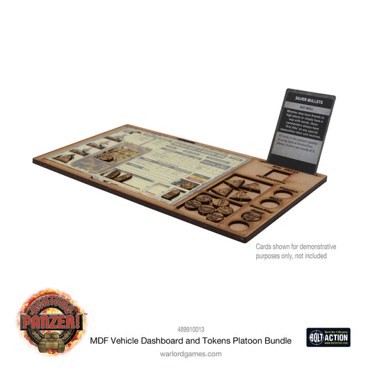 Achtung Panzer!: British Tanks - MDF Vehicle Dashboard and Tokens Platoon Bundle
