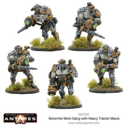 Gates of Antares: Boromite - Boromite Work Gang with Heavy Tractor Mauls