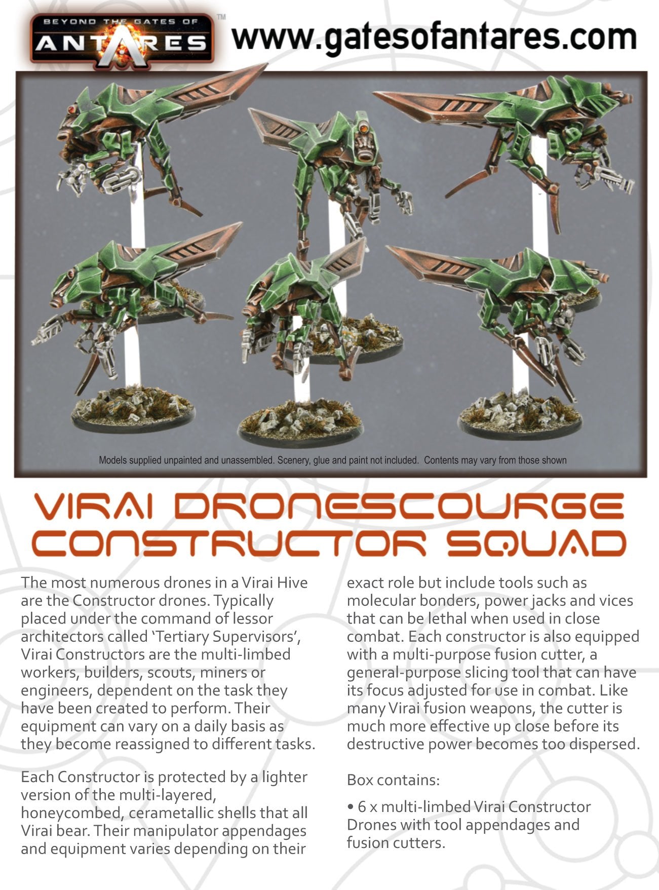 Gates of Antares: Virai - Virai Dronescourge Constructor squad