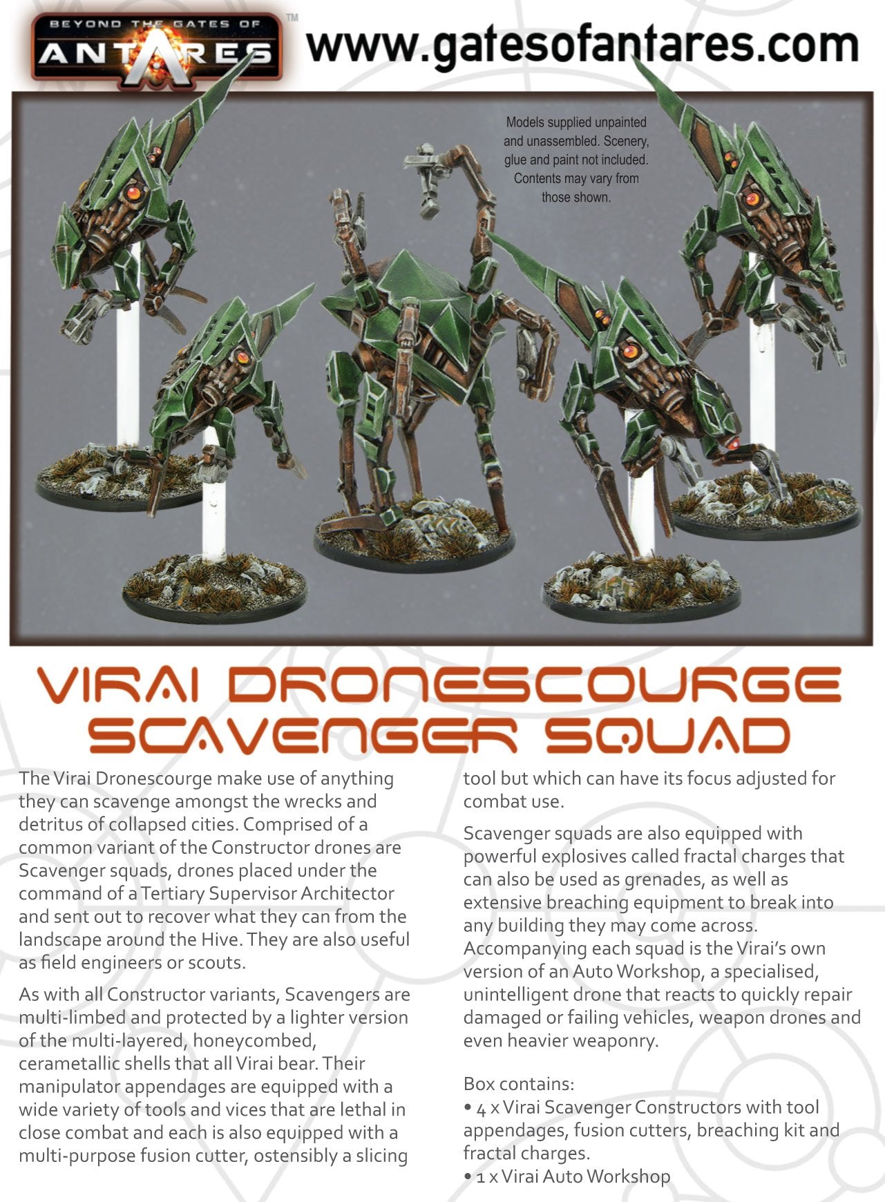 Gates of Antares: Virai - Virai Dronescourge Scavenger squad