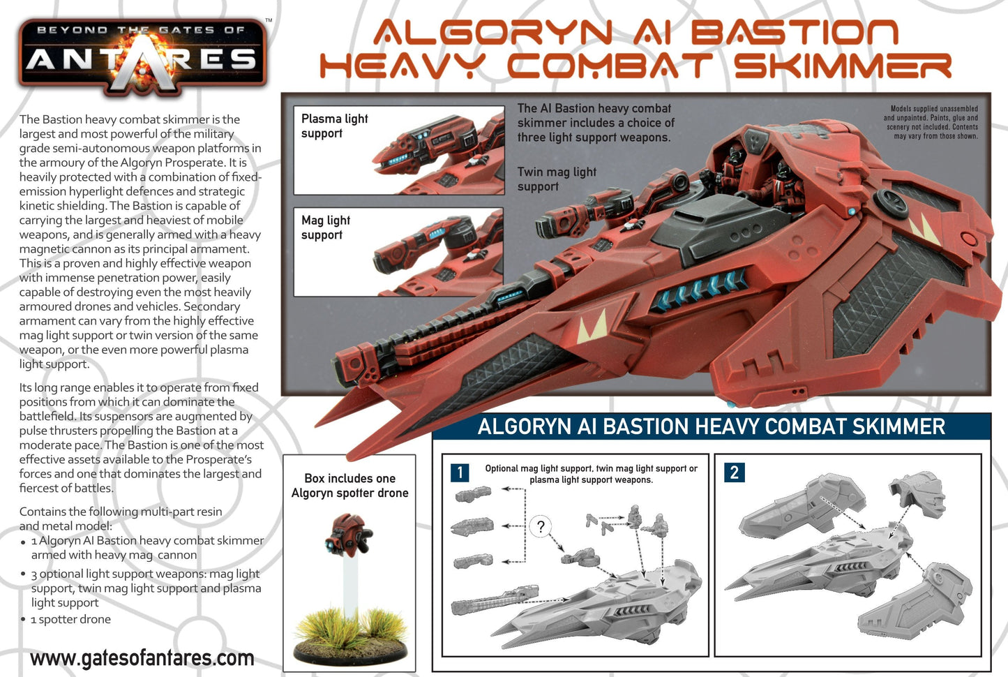 Gates of Antares: Algoryn - Algoryn AI Bastion heavy combat skimmer