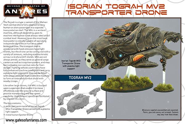 Gates of Antares: Isorian - Isorian Tograh MV2 transporter drone