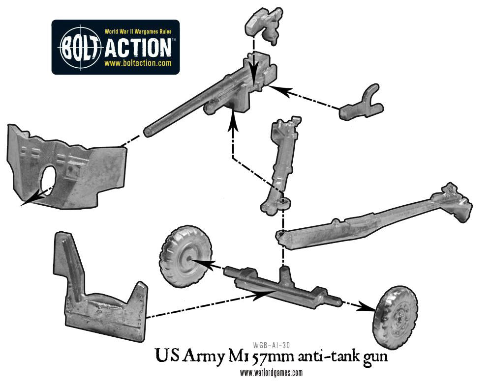 Bolt Action: USA - US Army M1 57mm anti-tank gun