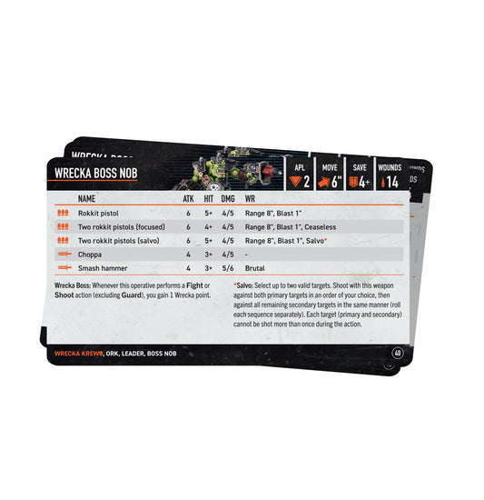 Kill Team: Wrecka Krew – Datacards