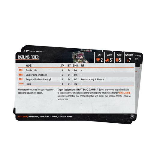 Kill Team: Ratlings – Datacards
