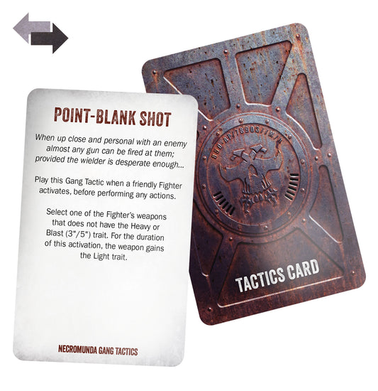 Necromunda Skirmish Core Gang Tactics Cards