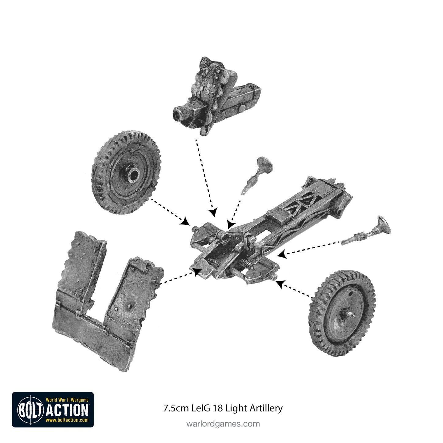 Bolt Action: German - German Heer 7.5cm leIG 18 light artillery (Winter)
