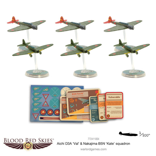 Blood Red Skies: Aichi D3A 'Val' & Nakajima B5N 'Kate' squadron