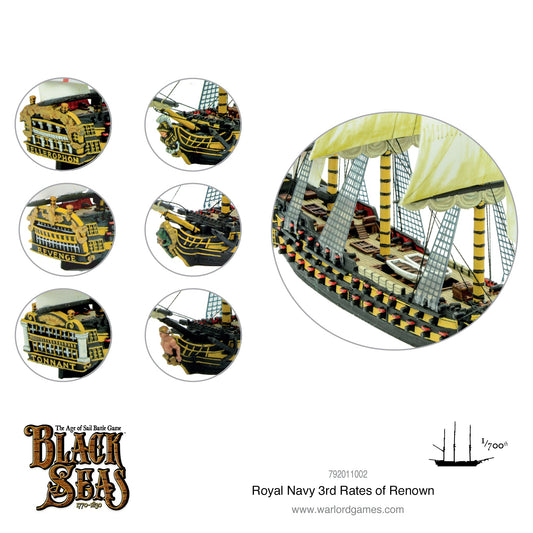 Black Seas: Royal Navy - Royal Navy 3rd Rates of Renown