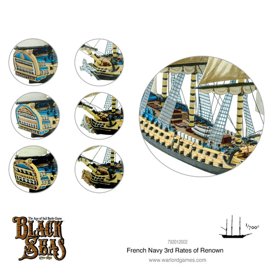 Black Seas: French Navy - French Navy 3rd Rates of Renown