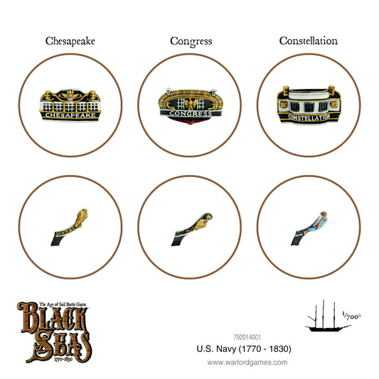 Black Seas: US Navy - U.S. Navy Fleet (1770 - 1830)