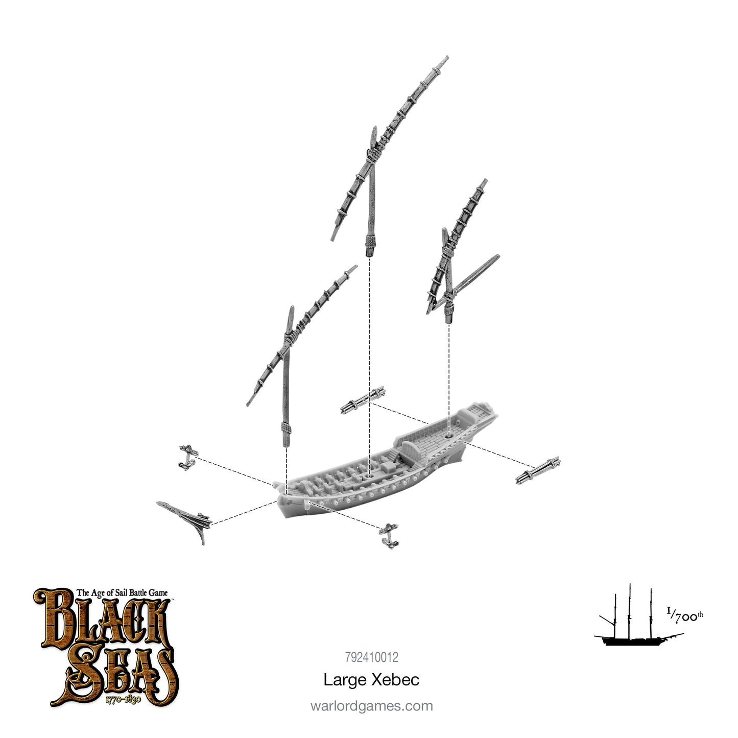 Black Seas: French Navy - Large Xebec