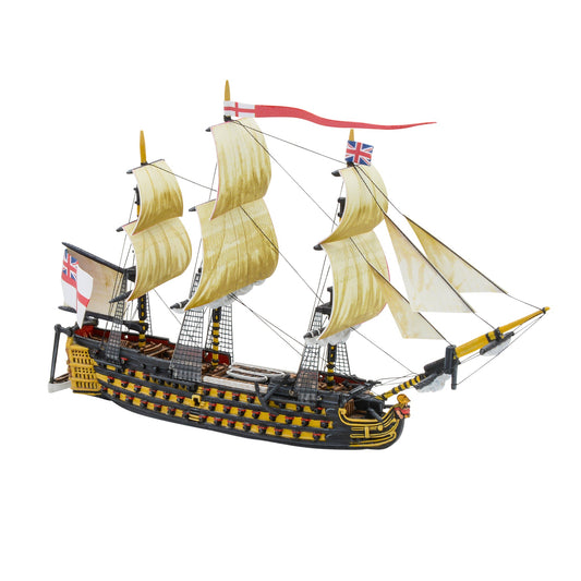 Black Seas: Royal Navy - HMS Britannia (Royal Navy 1st Rate) - Ship with Figure Head & Back Plate Bundle