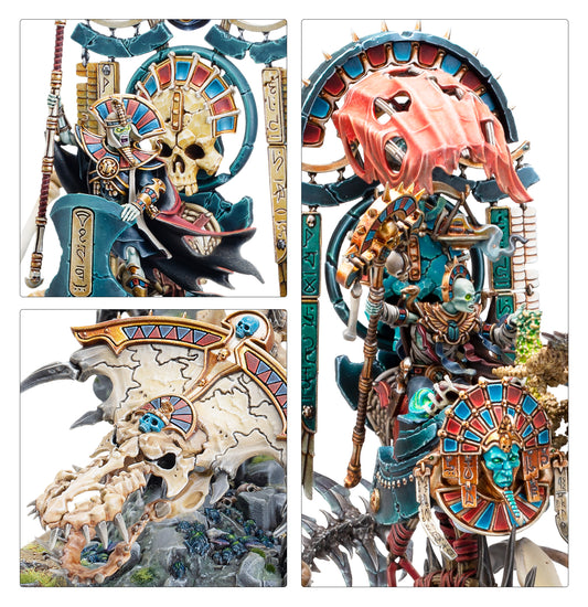Tomb King/Liche Priest on Necrolith Bone Dragon