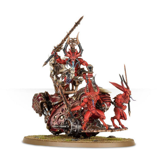 Rendmaster, Herald of Khorne on Blood Throne / Skull Cannon