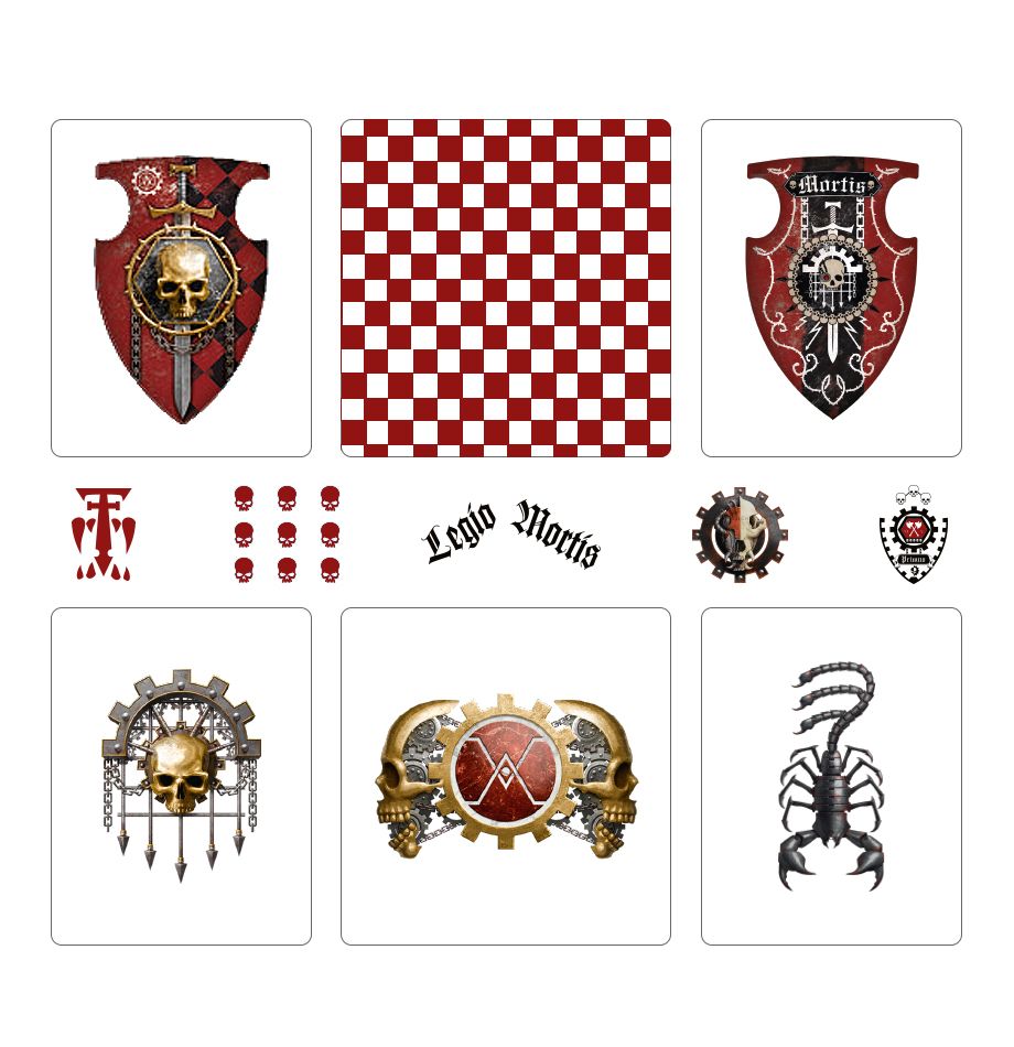 Adeptus Titanicus Legio Mortis Transfer Sheet
